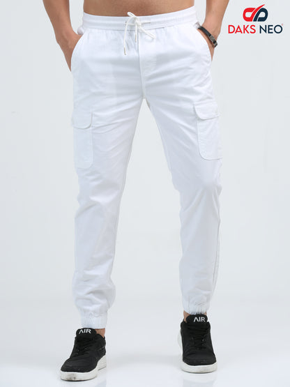 Pearl White Joggers
