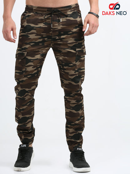 Brown Camouflage Joggers