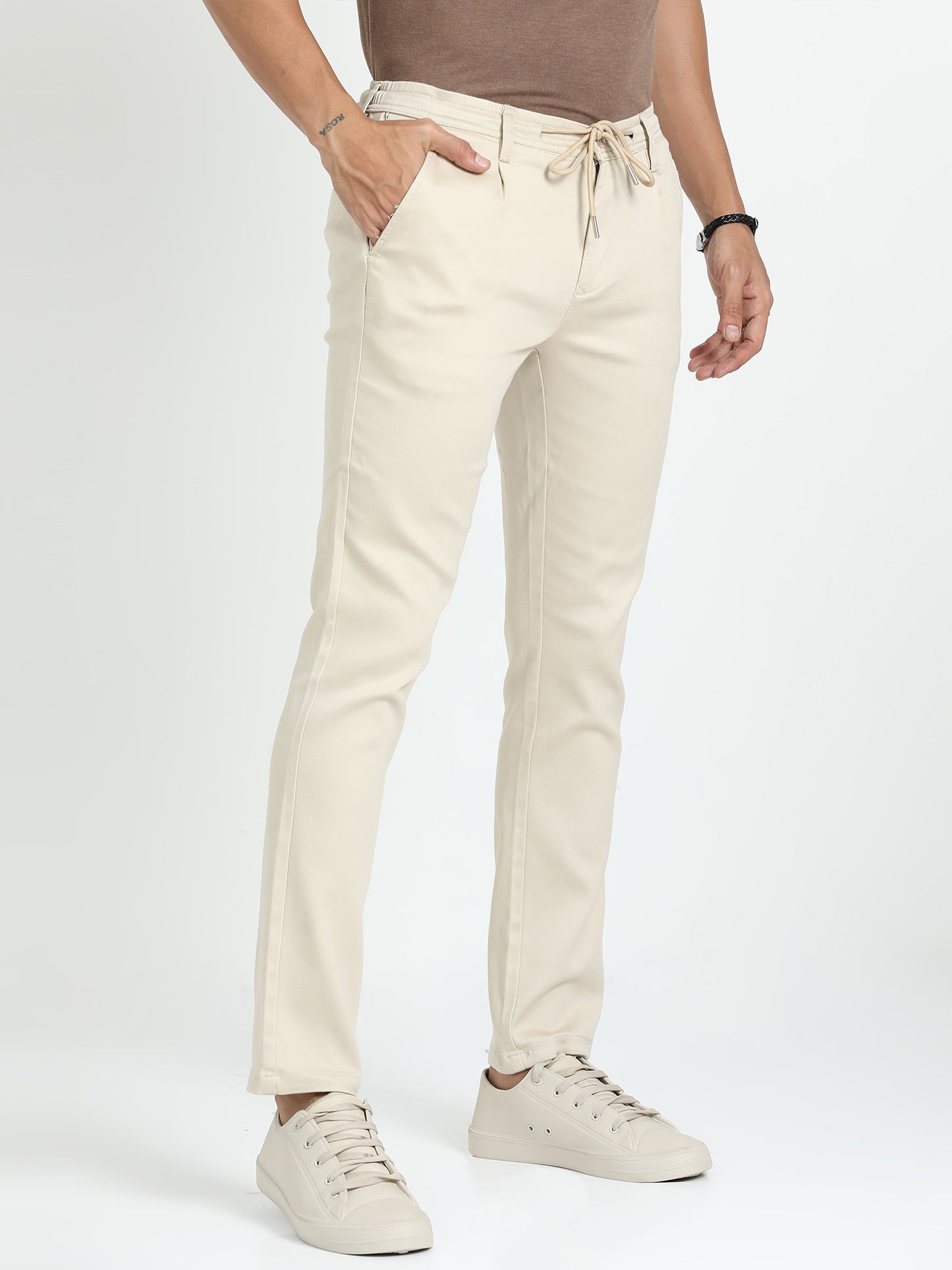Almond Beige Lounge Pant for Men 