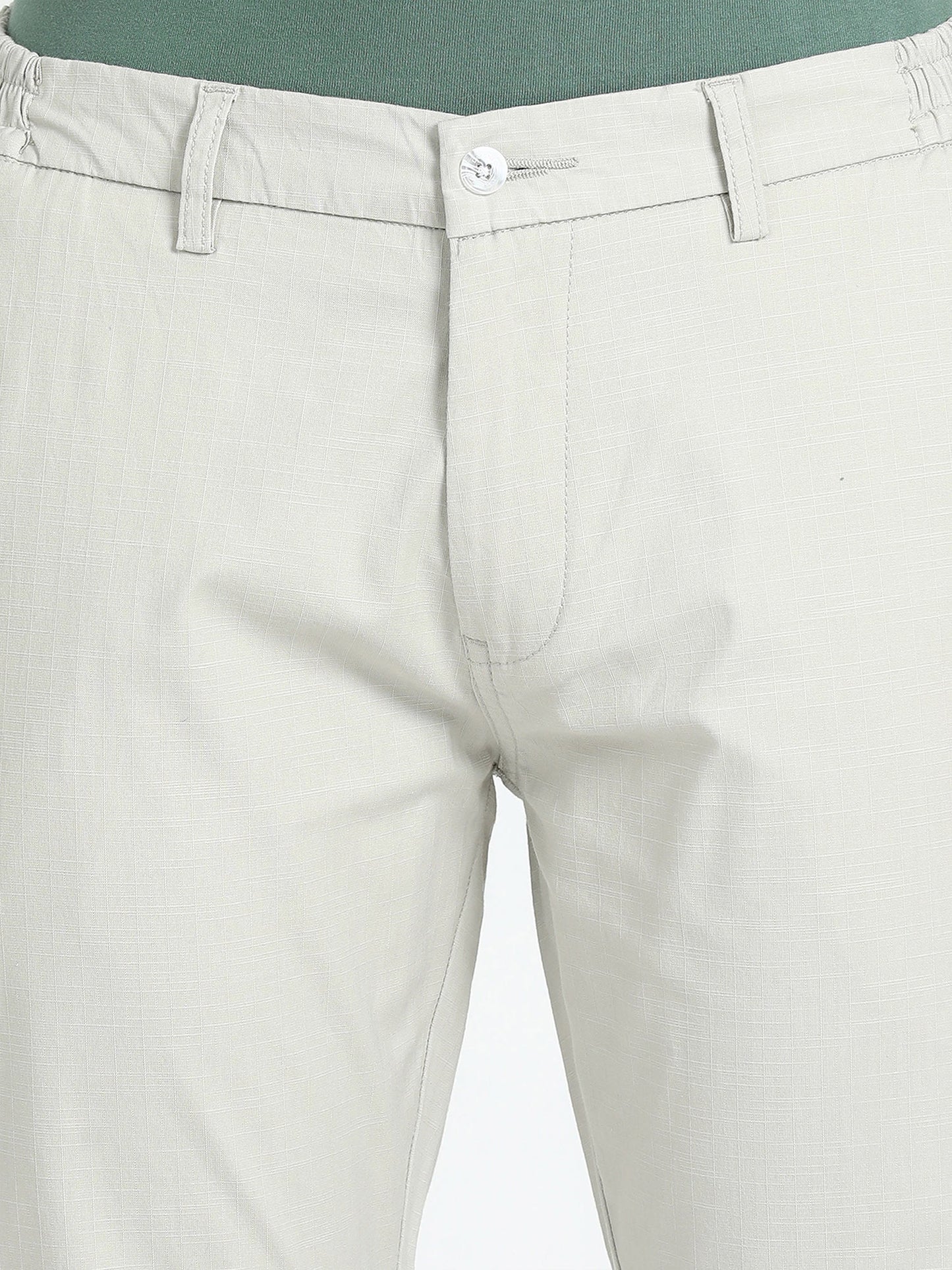 Grey Slim Fit Trouser for Men 