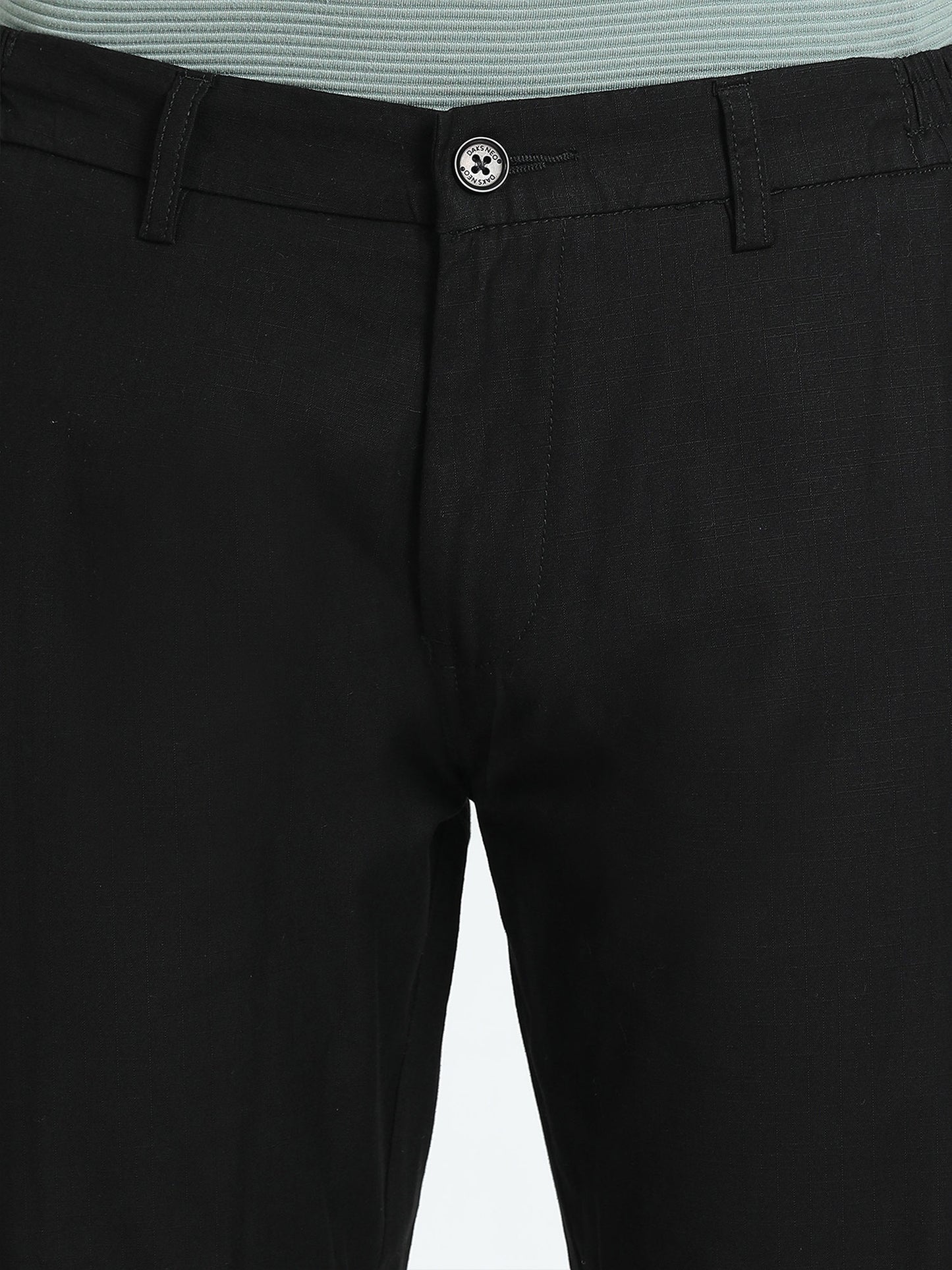 Deep Black Slim Fit Trouser for Men