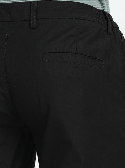 Deep Black Slim Fit Trouser for Men