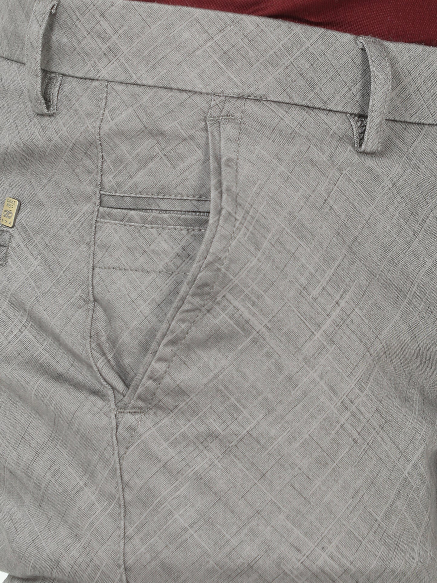 Friar Grey Textured Trouser