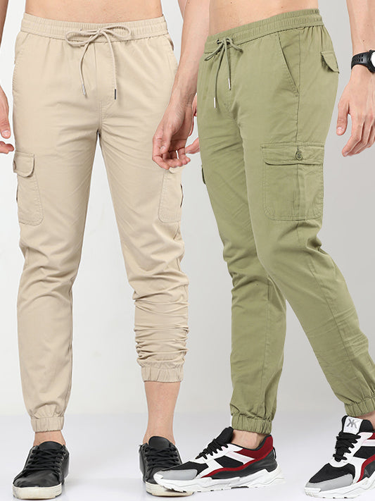 Olive Metal & Peach Schnapps Joggers