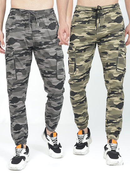 Camo Command & Men Camouflage Printed Joggers