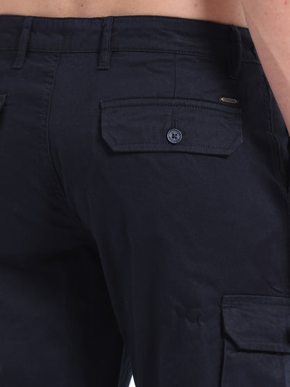 Navy Blue Cargo Pants For Men
