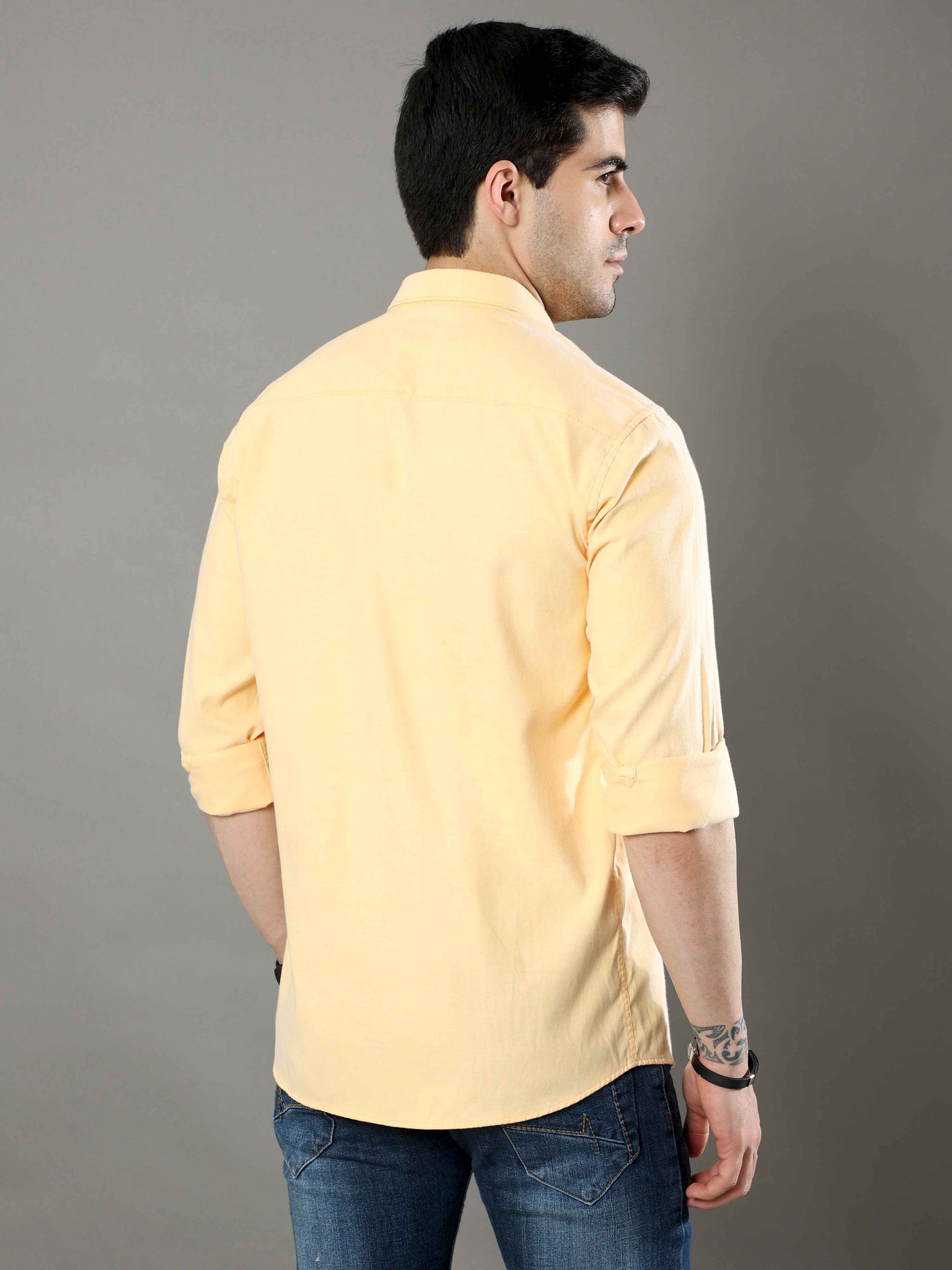 Light Apricot Plain Shirt