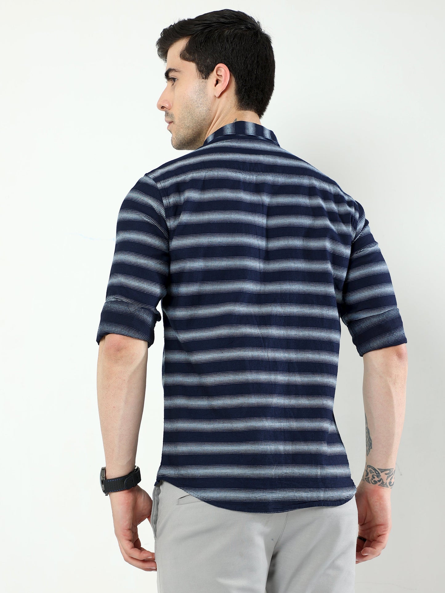 Mirage Blue & Pale Sky Striped Shirt