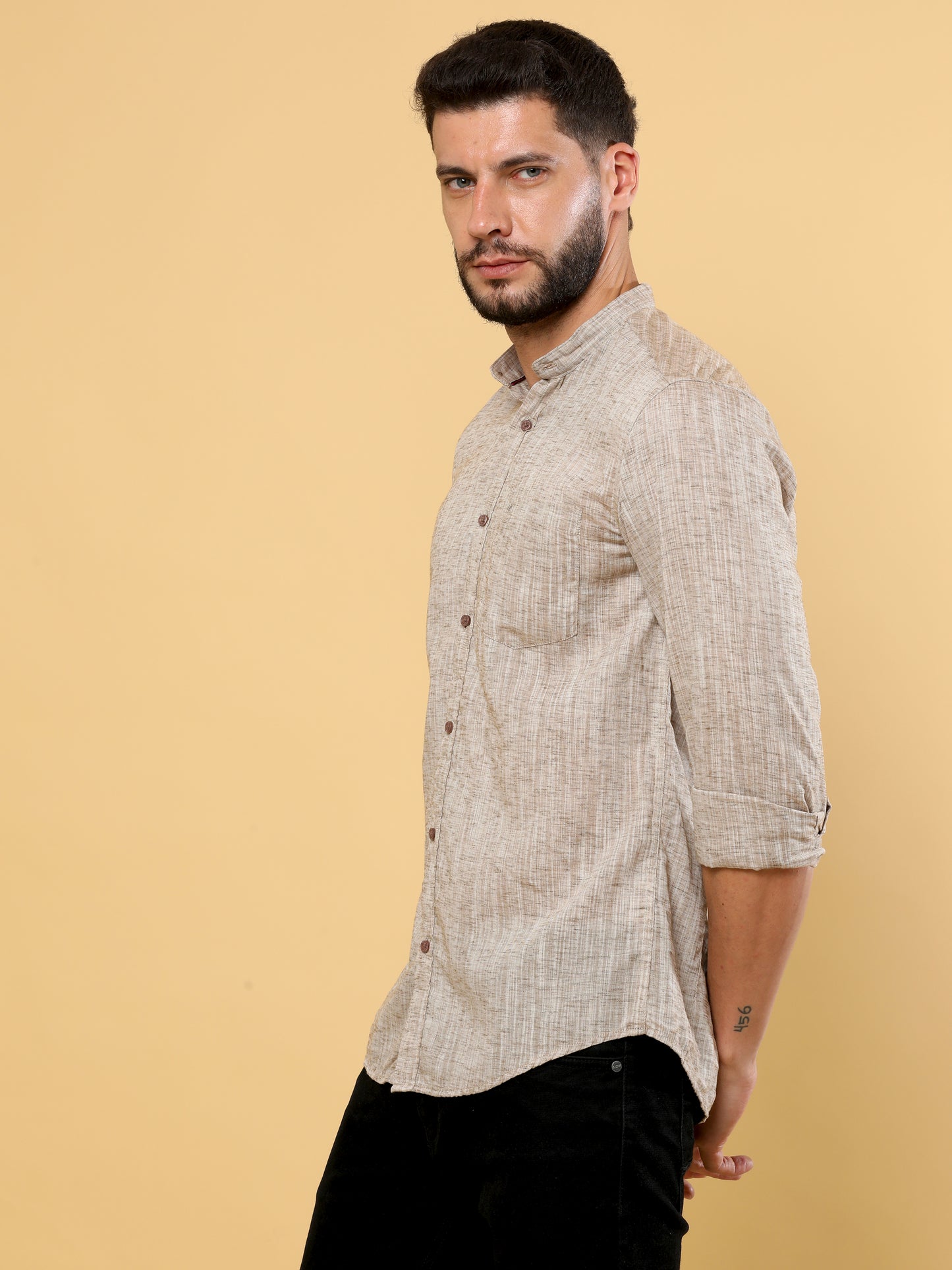 Cotton Seed Solid Shirt